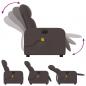 Preview: Massagesessel Elektrisch Dunkelbraun Stoff