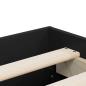 Preview: Bettgestell mit Schubladen Schwarz 200x200 cm Holzwerkstoff