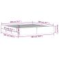 Preview: Bettgestell mit Schubladen Schwarz 200x200 cm Holzwerkstoff