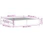 Preview: Bettgestell mit Schubladen Grau Sonoma 200x200cm Holzwerkstoff
