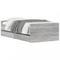 Preview: Bettgestell mit Schubladen Grau Sonoma 90x200 cm