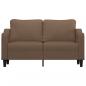 Preview: 2-Sitzer-Sofa Braun 140 cm Stoff