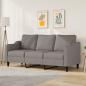 Preview: ARDEBO.de - 3-Sitzer-Sofa Taupe 180 cm Stoff