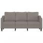 Preview: 3-Sitzer-Sofa Taupe 180 cm Stoff
