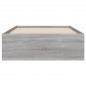 Preview: Bettgestell mit Schubladen Grau Sonoma 100x200 cm Holzwerkstoff