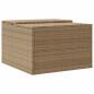 Preview: Mähroboter-Garage Beige 86x90x52/57 cm Poly Rattan