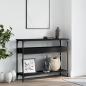 Preview: Konsolentisch mit Ablage Schwarz 100x29x75cm Holzwerkstoff