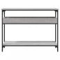 Preview: Konsolentisch mit Ablage Grau Sonoma 100x29x75cm Holzwerkstoff