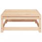 Preview: Gartensofa ohne Armlehnen mit Kissen und Hockern