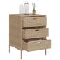 Preview: Gartenschrank Beige 55x59x80 cm Poly Rattan