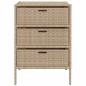 Preview: Gartenschrank Beige 55x59x80 cm Poly Rattan