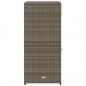 Preview: Gartenschrank Grau 55x55x111 cm Poly Rattan