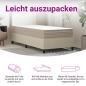 Preview: Matratze Taschenfederkern Medium Plus 70x200 cm