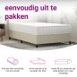 Preview: Matratze Taschenfederkern Mittelfest 120x200 cm