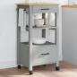Preview: ARDEBO.de - Küchenwagen MONZA 48x40x90 cm Massivholz Kiefer