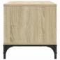 Preview: TV-Schrank Sonoma-Eiche 102x40x41 cm Holzwerkstoff und Stahl
