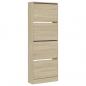 Preview: Schuhschrank Sonoma-Eiche 60x21x163,5 cm Holzwerkstoff