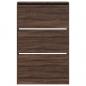 Preview: Schuhschrank Braun Eichen-Optik 80x21x125,5 cm Holzwerkstoff