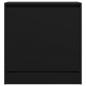 Preview: Schuhschrank Schwarz 60x34x63,5 cm Holzwerkstoff