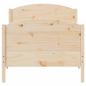 Preview: Massivholzbett ohne Matratze 100x200 cm Kiefernholz