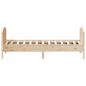 Preview: Massivholzbett ohne Matratze 75x190 cm Kiefernholz