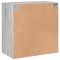 Preview: Wandschrank mit Glastüren Grau Sonoma 68x37x68,5 cm