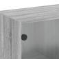 Preview: Wandschrank mit Glastüren Grau Sonoma 68x37x68,5 cm