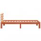 Preview: Massivholzbett ohne Matratze Wachsbraun 75x190 cm Kiefernholz