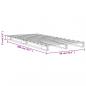 Preview: Palettenbett Wachsbraun 90x200 cm Massivholz Kiefer