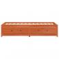 Preview: Tagesbett ohne Matratze Wachsbraun 90x200 cm Massivholz Kiefer