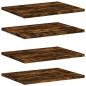 Preview: Wandregale 4 Stk. Räuchereiche 40x30x1,5 cm Holzwerkstoff