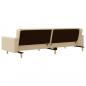 Preview: Schlafsofa 2-Sitzer mit 2 Kissen Creme Stoff