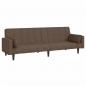 Preview: Schlafsofa 2-Sitzer mit 2 Kissen Taupe Stoff