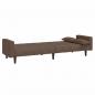 Preview: Schlafsofa 2-Sitzer mit 2 Kissen Taupe Stoff