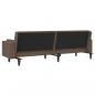 Preview: Schlafsofa 2-Sitzer mit 2 Kissen Taupe Stoff