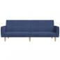 Preview: Schlafsofa 2-Sitzer Blau Stoff