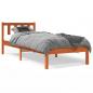Preview: ARDEBO.de - Massivholzbett Wachsbraun 90x200 cm Kiefer