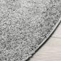 Preview: Shaggy-Teppich PAMPLONA Hochflor Modern Grau Ø 280 cm