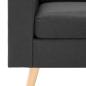 Preview: 2-Sitzer-Sofa Dunkelgrau Stoff