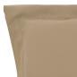 Preview: Gartenstuhlauflagen für Hochlehner 2Stk. Beige 120x50x3cm Stoff