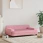 Preview: ARDEBO.de - Hundebett Rosa 90x53x30 cm Samt