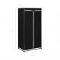 Preview: Kleiderschrank Schwarz 75×50×160 cm