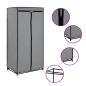 Preview: Kleiderschrank Grau 75×50×160 cm
