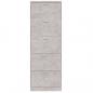 Preview: Schuhschrank Betongrau 59x17x169 cm Holzwerkstoff