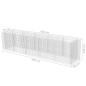 Preview: Gabionen-Hochbeet Verzinkter Stahl 450×90×100 cm