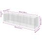 Preview: Gabionen-Hochbeet Verzinkter Stahl 450×90×100 cm