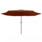 Preview: Sonnenschirm mit Metall-Mast 390 cm Terrakotta-Rot