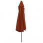 Preview: Sonnenschirm mit Metall-Mast 390 cm Terrakotta-Rot
