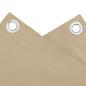 Preview: Balkon-Sichtschutz Beige 90x300 cm Oxford-Gewebe