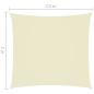 Preview: Sonnensegel Oxford-Gewebe Rechteckig 2x2,5 m Creme